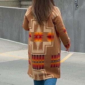 Pendleton Womens Harding Archive blanket coat